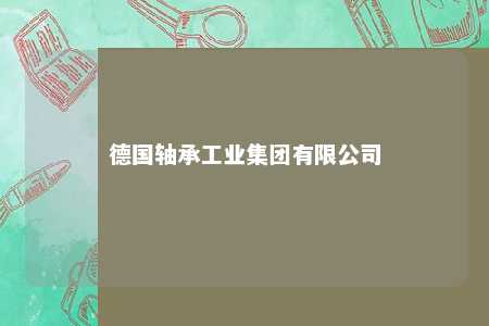 德国轴承工业集团有限公司 